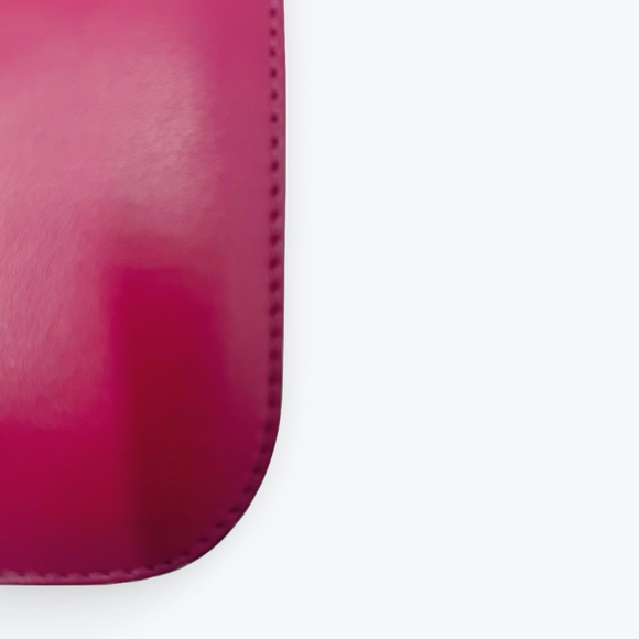 Auth Valentino Garavani Fuchsia Rockstud Small Flap Glam Lock Shoulder Bag - Picture 12 of 16